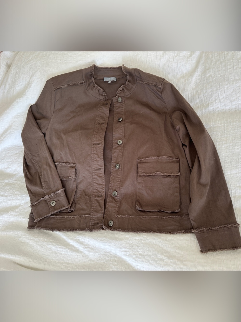 Habitat Women's Chocolate Brown Lightweight Shirt Jacket